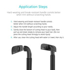 XPREEN XPRE034 Stretchable Handle Stainless Steel Blade Back Shaver Adjustable Back Razor with Lanyard for Men(Black) - British D'sire