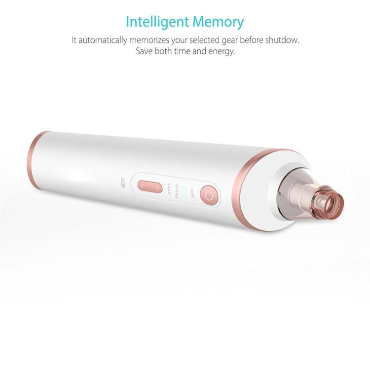 XPREEN XPRE037 Wireless Charging Multi-function Blackhead Extractor Pore Cleanser with Four Probes & LED Lighting Function(White) - British D'sire