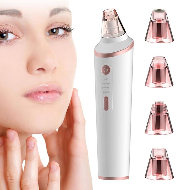 XPREEN XPRE037 Wireless Charging Multi-function Blackhead Extractor Pore Cleanser with Four Probes & LED Lighting Function(White) - British D'sire