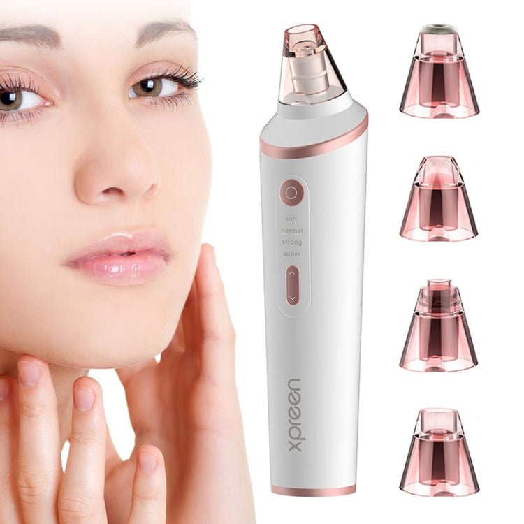 XPREEN XPRE037 Wireless Charging Multi - function Blackhead Extractor Pore Cleanser with Four Probes & LED Lighting Function(White) - British D'sire Main image