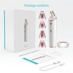 XPREEN XPRE037 Wireless Charging Multi-function Blackhead Extractor Pore Cleanser with Four Probes & LED Lighting Function(White) - British D'sire