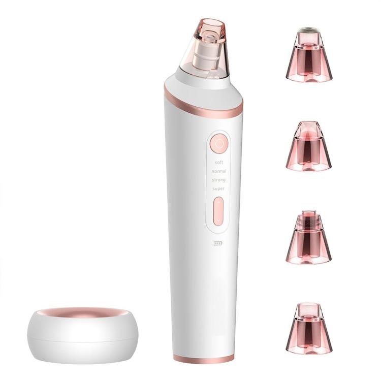 XPREEN XPRE037 Wireless Charging Multi-function Blackhead Extractor Pore Cleanser with Four Probes & LED Lighting Function(White) Secondary image