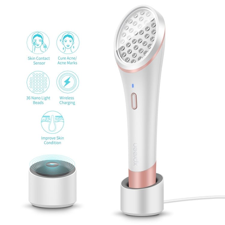 XPREEN XPRE052 Wireless Rechargeable Light Acne Treatment Device Home Acne Clearing Eraser with Blue Light and Red Light(White) - British D'sire