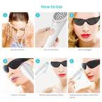 XPREEN XPRE052 Wireless Rechargeable Light Acne Treatment Device Home Acne Clearing Eraser with Blue Light and Red Light(White) - British D'sire
