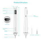 Xpreen XPRE061 Professional Dark Spot Remover Freckle Tattoo Chargeable Wart Mole Remover, with LED Screen and Spotlight(Tarnish) - British D'sire