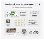 xTool P2 Class 1 Desktop CO₂ Laser Cutter and Engraver, 55W Enclosed Machine with Dual 16MP Cameras, 600mm/s Engraving Speed, Compatible with Wood, Acrylic, Leather, Glass and More - Tools & Home Improvement - British D'sire