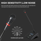 XTUGA A140 - C Wireless Microphone System 4 - Channel UHF Four Conference Mics(EU Plug) - British D'sire