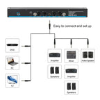 XTUGA A140 - C Wireless Microphone System 4 - Channel UHF Four Conference Mics(EU Plug) - British D'sire