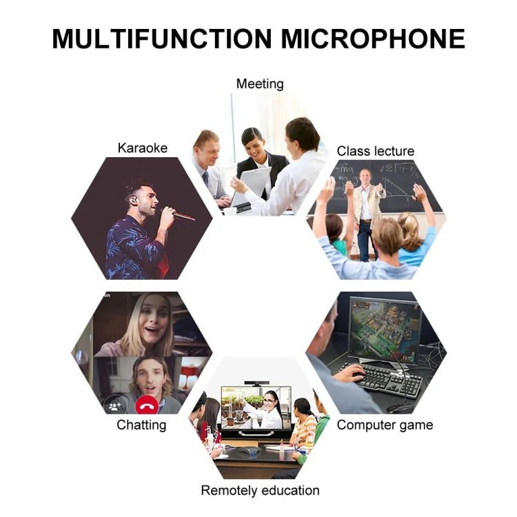 XTUGA A140 - C Wireless Microphone System 4 - Channel UHF Four Conference Mics(EU Plug) - British D'sire