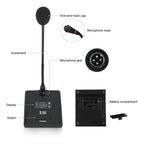 XTUGA A140 - C Wireless Microphone System 4 - Channel UHF Four Conference Mics(UK Plug) - British D'sire