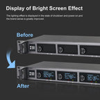 XTUGA A140 - H Wireless Microphone System 4 Channel UHF Handheld Microphone(US Plug) - British D'sire