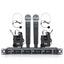 XTUGA A140 - HB Wireless Microphone System 4 Channel Handheld Lavalier Headset Microphone(AU Plug) - British D'sire