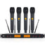 XTUGA A400 - H Professional 4 - Channel UHF Wireless Microphone System with 4 Handheld Microphone(UK Plug) - British D'sire