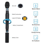 XTUGA A400 - H Professional 4 - Channel UHF Wireless Microphone System with 4 Handheld Microphone(UK Plug) - British D'sire