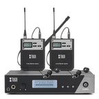 XTUGA IEM1100 Professional Wireless In Ear Monitor System 2 BodyPacks(US Plug) - British D'sire