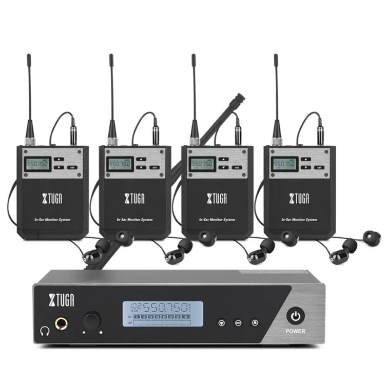 XTUGA IEM1100 Professional Wireless In Ear Monitor System 4 BodyPacks(AU Plug) - British D'sire Main image