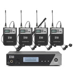 XTUGA IEM1100 Professional Wireless In Ear Monitor System 4 BodyPacks(EU Plug) - British D'sire