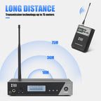 XTUGA IEM1100 Professional Wireless In Ear Monitor System 5 BodyPacks(US Plug) - British D'sire