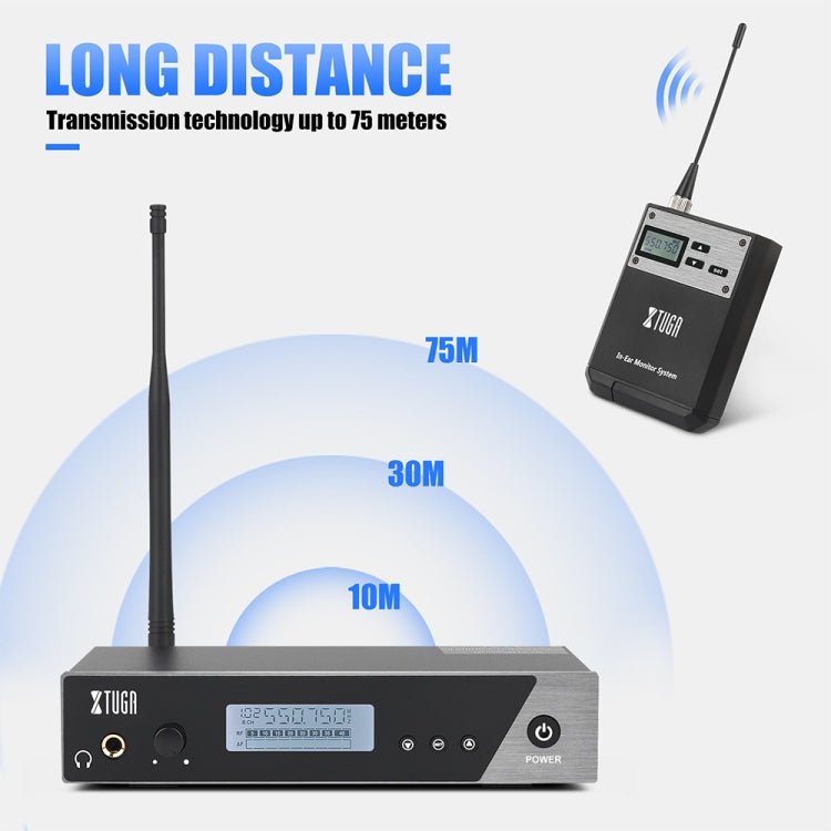 XTUGA IEM1100 Professional Wireless In Ear Monitor System 5 BodyPacks(US Plug) - British D'sire