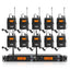 XTUGA IEM1200 Wireless Transmitter 10 Bodypack Stage Singer In - Ear Monitor System (AU Plug) - British D'sire