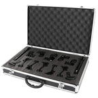 XTUGA MI7 - A 7 - Piece Wired Dynamic Drum Mic Kit Kick Bass Tom/Snare Cymbals Microphone Set - British D'sire