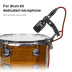 XTUGA MI7 - A 7 - Piece Wired Dynamic Drum Mic Kit Kick Bass Tom/Snare Cymbals Microphone Set - British D'sire