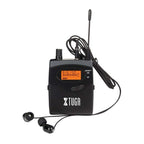 XTUGA RW2080 902 - 928MHz UHF Wireless Stage Singer In - Ear Monitor System Single BodyPack Receiver (Black) - British D'sire