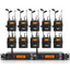 XTUGA RW2080 UHF Wireless Stage Singer In - Ear Monitor System 10 BodyPacks(US Plug) - British D'sire