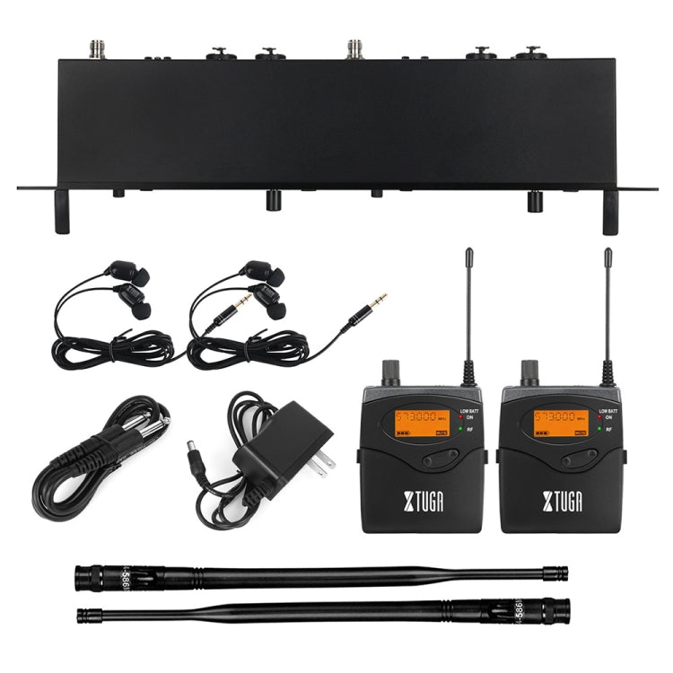 XTUGA RW2080 UHF Wireless Stage Singer In-Ear Monitor System 2 BodyPacks(EU Plug) Secondary image