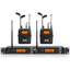 XTUGA RW2080 UHF Wireless Stage Singer In - Ear Monitor System 2 BodyPacks(US Plug) - British D'sire