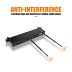 XTUGA RW2080 UHF Wireless Stage Singer In - Ear Monitor System 6 BodyPacks(AU Plug) - British D'sire