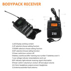 XTUGA RW2080 UHF Wireless Stage Singer In - Ear Monitor System 6 BodyPacks(EU Plug) - British D'sire