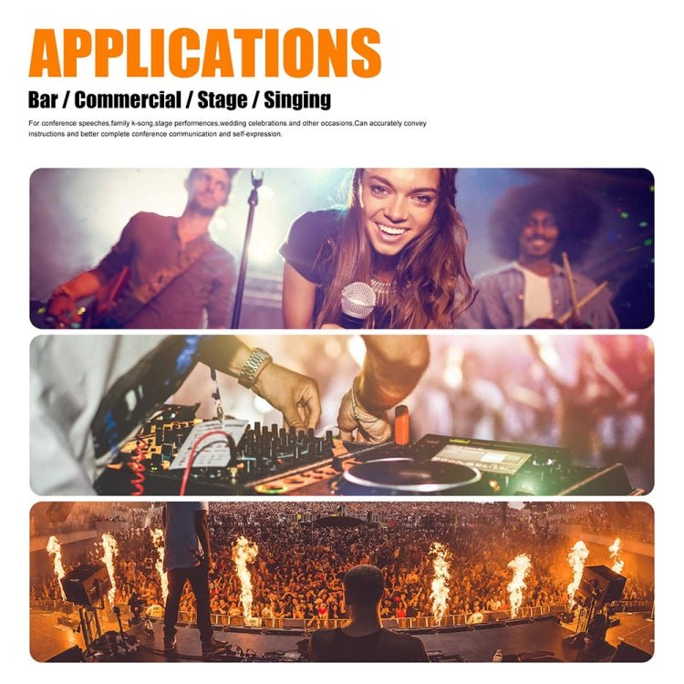 XTUGA RW2080 UHF Wireless Stage Singer In - Ear Monitor System 8 BodyPacks(UK Plug) - British D'sire