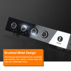 XTUGA S400 Professional 4 - Channel UHF Wireless Microphone System with 4 Handheld Microphone(AU Plug) - British D'sire