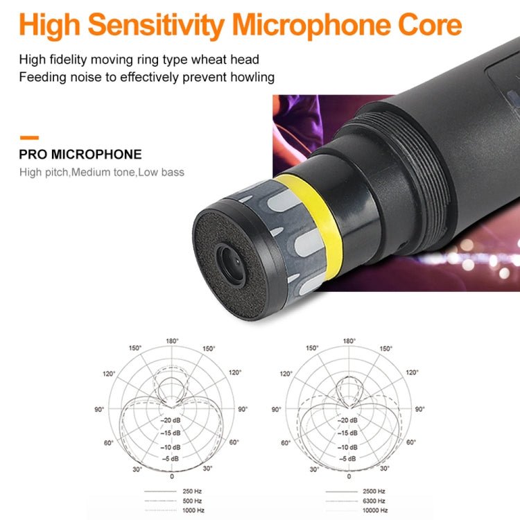 XTUGA S400 Professional 4 - Channel UHF Wireless Microphone System with 4 Handheld Microphone(EU Plug) - British D'sire