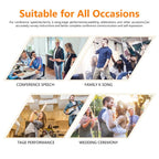 XTUGA S400 Professional 4 - Channel UHF Wireless Microphone System with 4 Handheld Microphone(EU Plug) - British D'sire