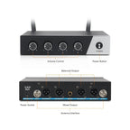 XTUGA S400 Professional 4 - Channel UHF Wireless Microphone System with 4 Handheld Microphone(UK Plug) - British D'sire