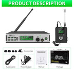 XTUGA SEM100 Professional Wireless In Ear Monitor System 1 BodyPacks(EU Plug) - British D'sire