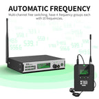 XTUGA SEM100 Professional Wireless In Ear Monitor System 1 BodyPacks(US Plug) - British D'sire
