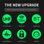 XTUGA SEM100 Professional Wireless In Ear Monitor System 1 BodyPacks(US Plug) - British D'sire