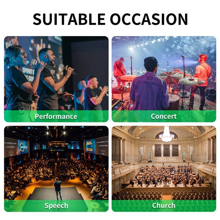 XTUGA SEM100 Professional Wireless In Ear Monitor System 2 BodyPacks(UK Plug) - British D'sire