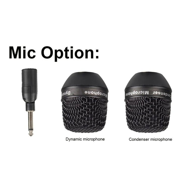 XTUGA U - 95 Wireless XLR Transmitter and Receiver UHF Wireless Guitar Transmitter Receiver With Condenser Mic - British D'sire