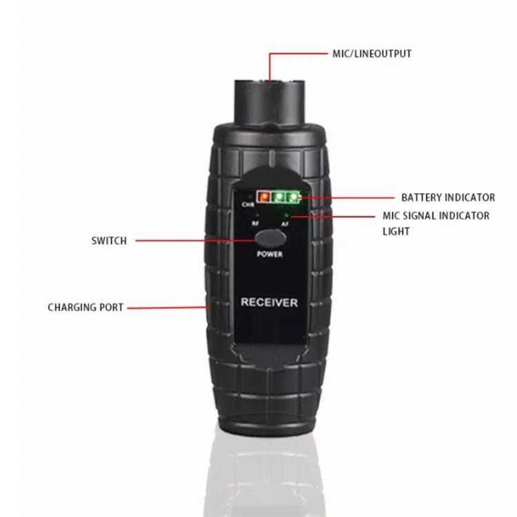 XTUGA U - 95 Wireless XLR Transmitter and Receiver UHF Wireless Guitar Transmitter Receiver With Condenser Mic - British D'sire