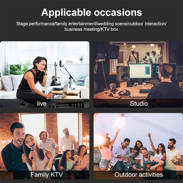 XTUGA U - 95 Wireless XLR Transmitter and Receiver UHF Wireless Guitar Transmitter Receiver With Condenser Mic - British D'sire