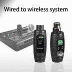 XTUGA U - 95 Wireless XLR Transmitter and Receiver UHF Wireless Guitar Transmitter Receiver With Condenser Mic - British D'sire