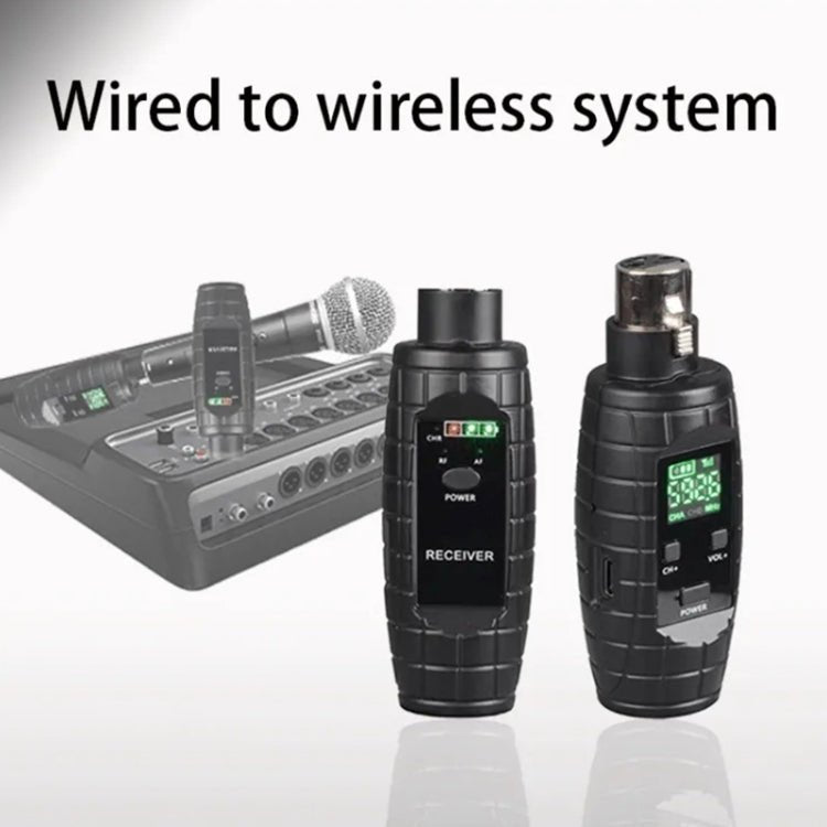 XTUGA U - 95 Wireless XLR Transmitter and Receiver UHF Wireless Guitar Transmitter Receiver With Condenser Mic - British D'sire