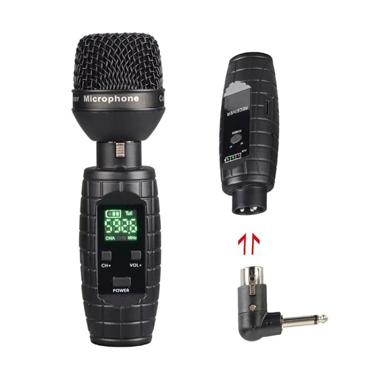 XTUGA U-95 Wireless XLR Transmitter and Receiver UHF Wireless Guitar Transmitter Receiver With Dynamic Mic Secondary image