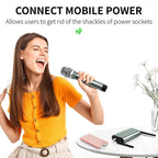 XTUGA U - F4600 Professional 4 - Channel UHF Wireless Microphone System with 4 Handheld Microphone(EU Plug) - British D'sire