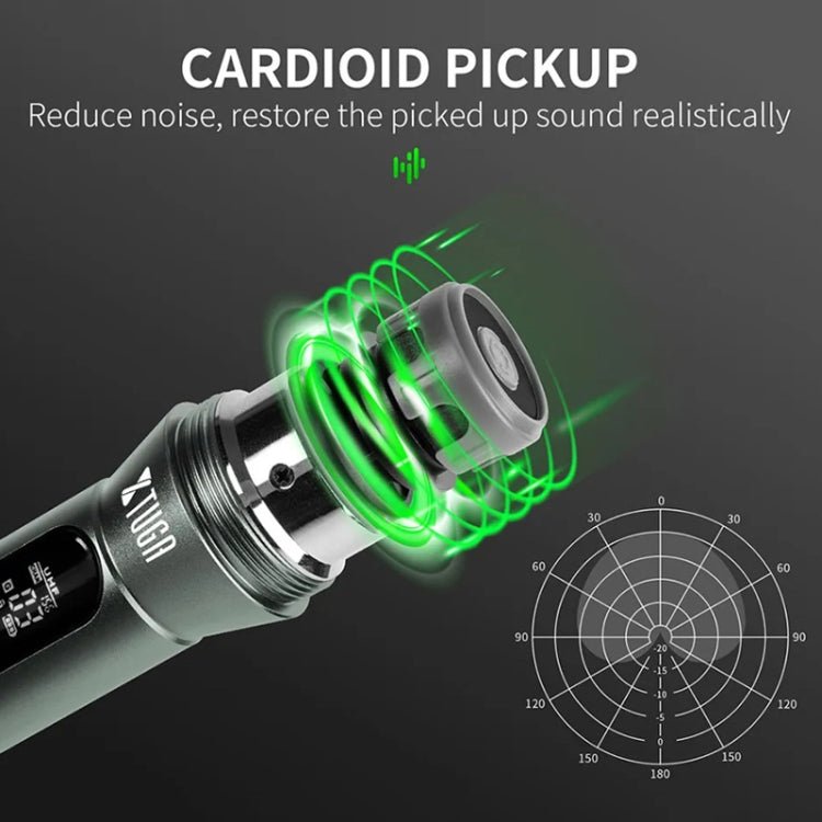 XTUGA U - F4600 Professional 4 - Channel UHF Wireless Microphone System with 4 Handheld Microphone(UK Plug) - British D'sire