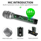 XTUGA U - F4600 Professional 4 - Channel UHF Wireless Microphone System with 4 Handheld Microphone(UK Plug) - British D'sire